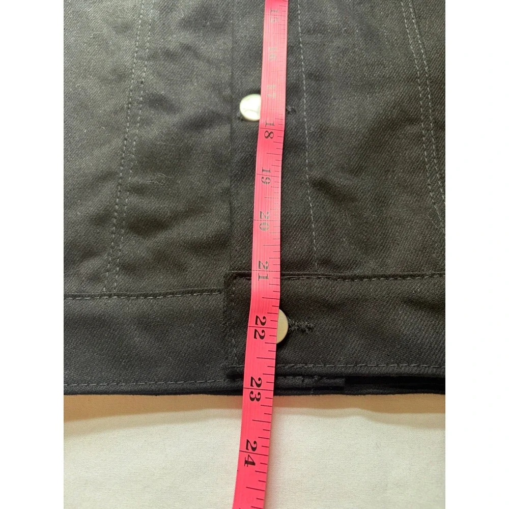 NWOT Sailor Moon Anime Graphic Black Denim Trucker Jacket Small Streetwear - Picture 7 of 9